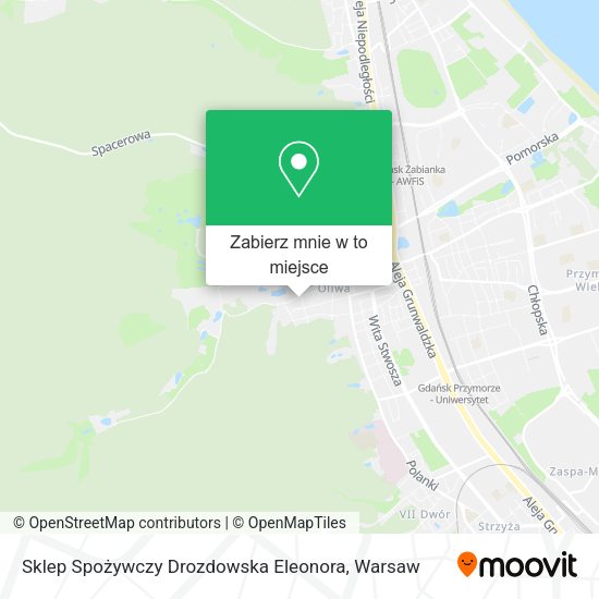 Mapa Sklep Spożywczy Drozdowska Eleonora