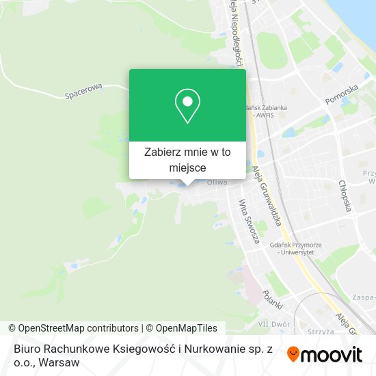 Mapa Biuro Rachunkowe Ksiegowość i Nurkowanie sp. z o.o.