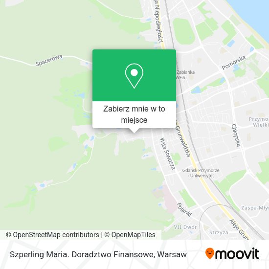 Mapa Szperling Maria. Doradztwo Finansowe