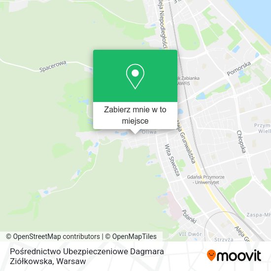 Mapa Pośrednictwo Ubezpieczeniowe Dagmara Ziółkowska