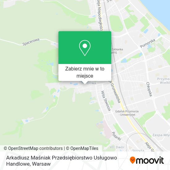 Mapa Arkadiusz Maśniak Przedsiębiorstwo Usługowo Handlowe