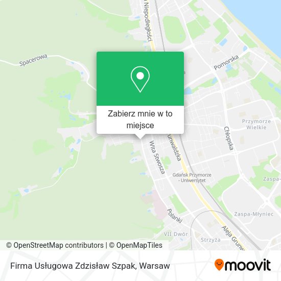 Mapa Firma Usługowa Zdzisław Szpak