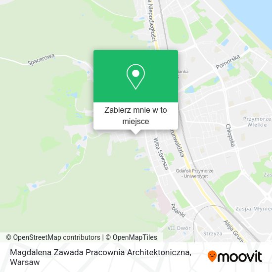 Mapa Magdalena Zawada Pracownia Architektoniczna