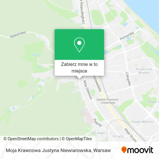 Mapa Moja Krawcowa Justyna Niewiarowska