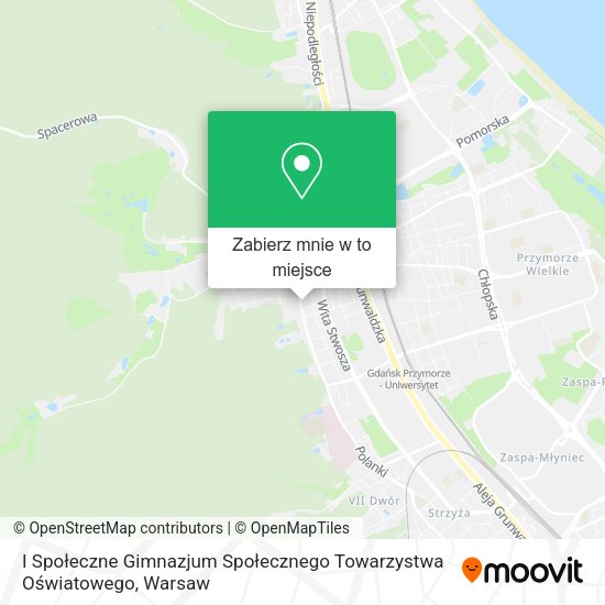 Mapa I Społeczne Gimnazjum Społecznego Towarzystwa Oświatowego