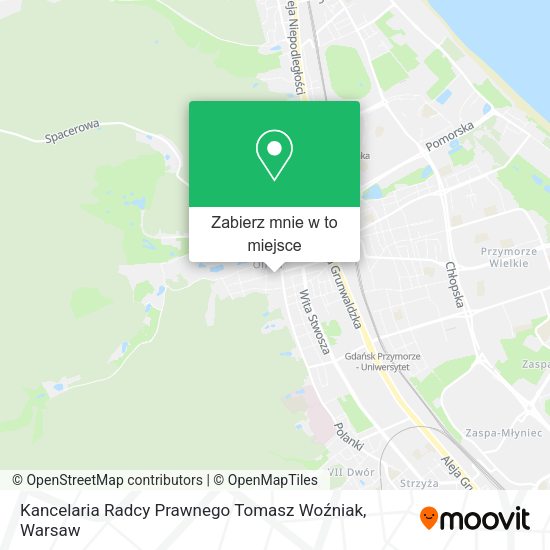 Mapa Kancelaria Radcy Prawnego Tomasz Woźniak