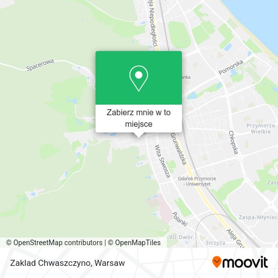 Mapa Zaklad Chwaszczyno