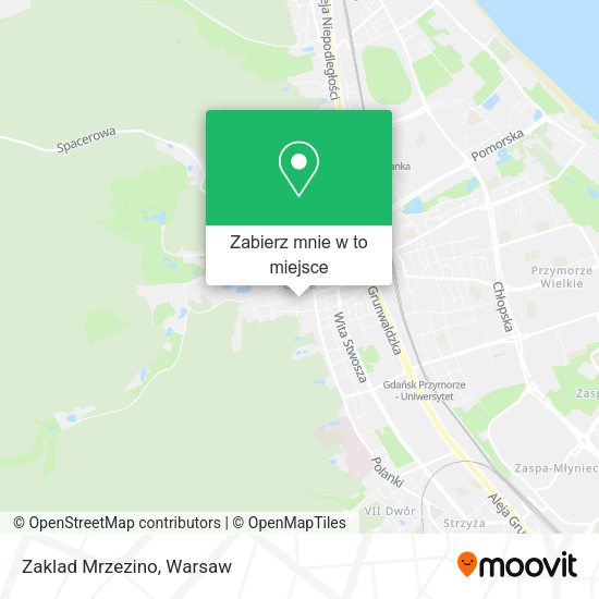 Mapa Zaklad Mrzezino