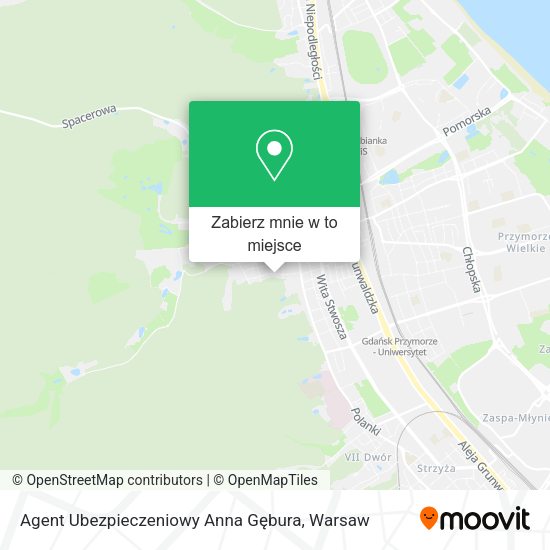 Mapa Agent Ubezpieczeniowy Anna Gębura