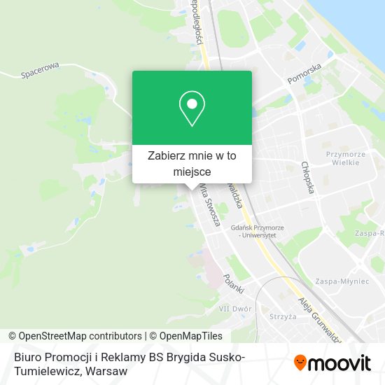 Mapa Biuro Promocji i Reklamy BS Brygida Susko-Tumielewicz