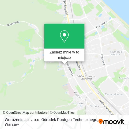 Mapa Wdrożenie sp. z o.o. Ośrodek Postępu Technicznego