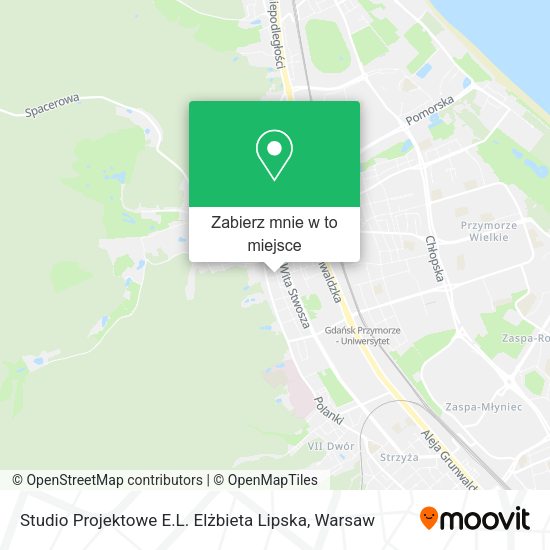 Mapa Studio Projektowe E.L. Elżbieta Lipska