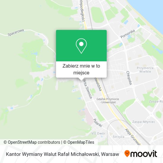 Mapa Kantor Wymiany Walut Rafał Michałowski