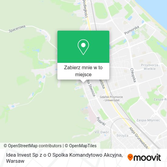 Mapa Idea Invest Sp z o O Spolka Komandytowo Akcyjna