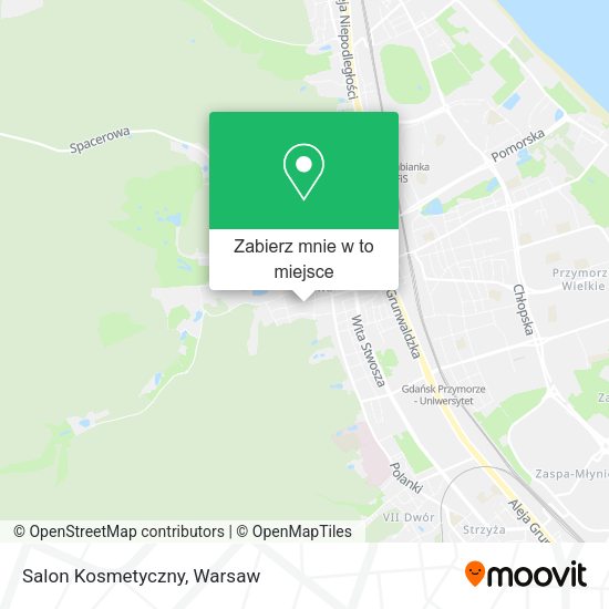 Mapa Salon Kosmetyczny