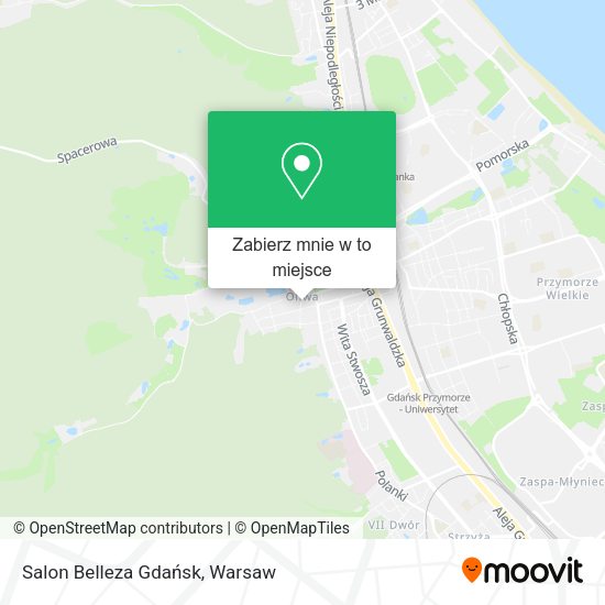 Mapa Salon Belleza Gdańsk