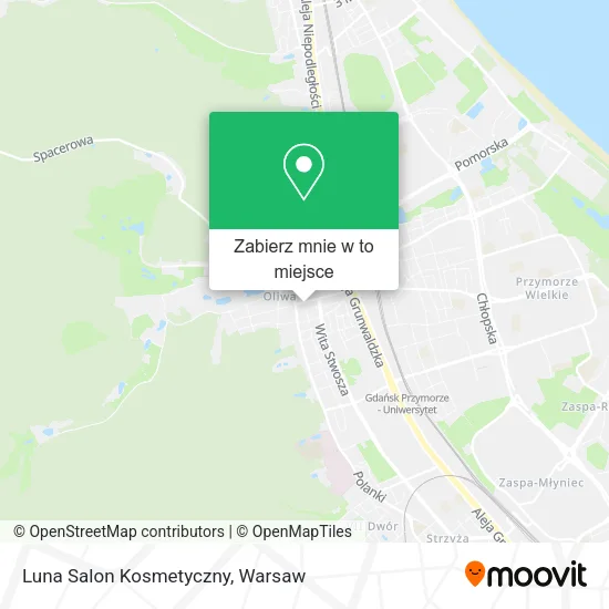 Mapa Luna Salon Kosmetyczny