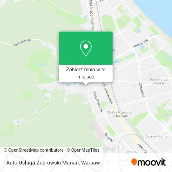 Mapa Auto Usługa Żebrowski Marian