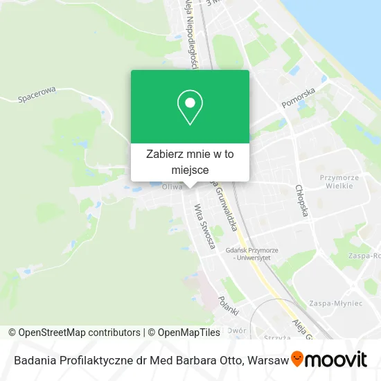 Mapa Badania Profilaktyczne dr Med Barbara Otto