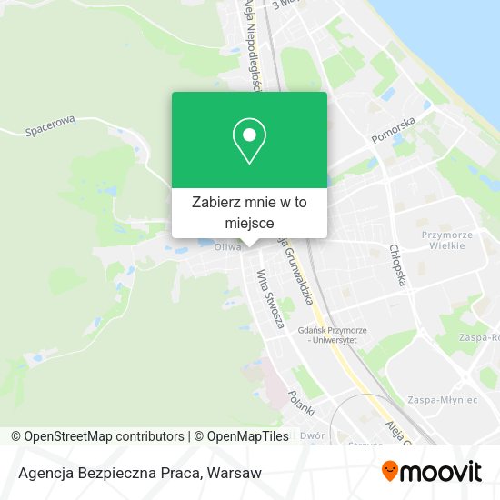 Mapa Agencja Bezpieczna Praca