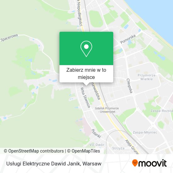 Mapa Usługi Elektryczne Dawid Janik