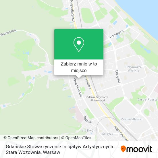 Mapa Gdańskie Stowarzyszenie Inicjatyw Artystycznych Stara Wozownia