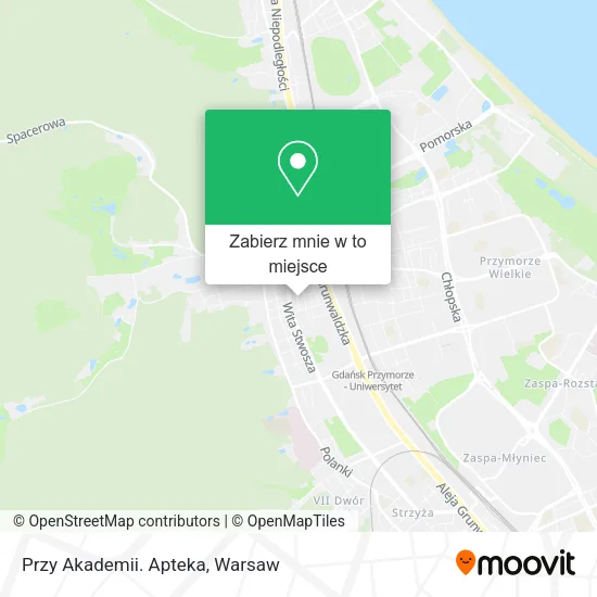 Mapa Przy Akademii. Apteka