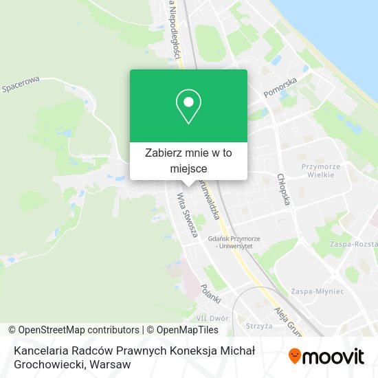 Mapa Kancelaria Radców Prawnych Koneksja Michał Grochowiecki