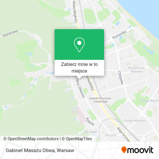 Mapa Gabinet Masażu Oliwa