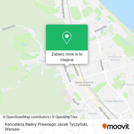 Mapa Kancelaria Radcy Prawnego Jacek Tyczyński