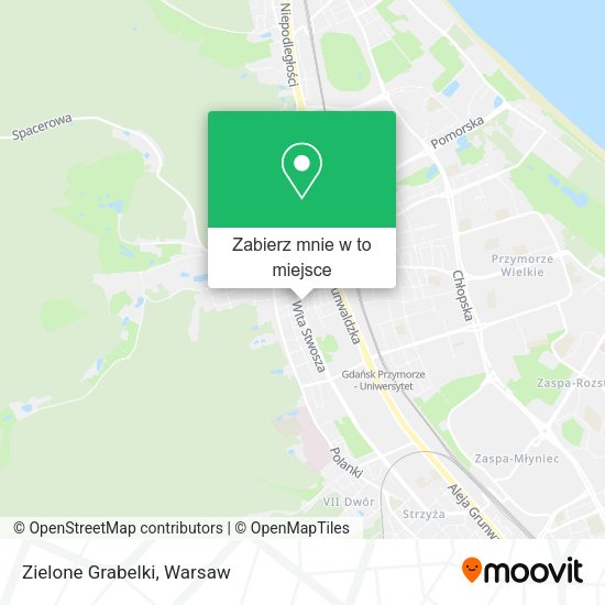 Mapa Zielone Grabelki