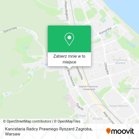 Mapa Kancelaria Radcy Prawnego Ryszard Zagroba