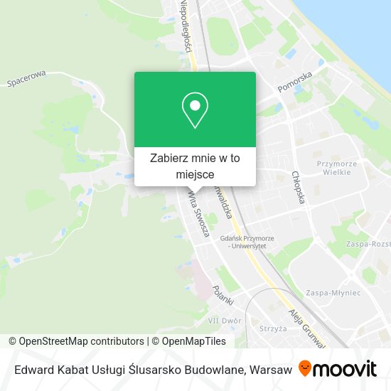 Mapa Edward Kabat Usługi Ślusarsko Budowlane