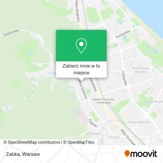 Mapa Zabka