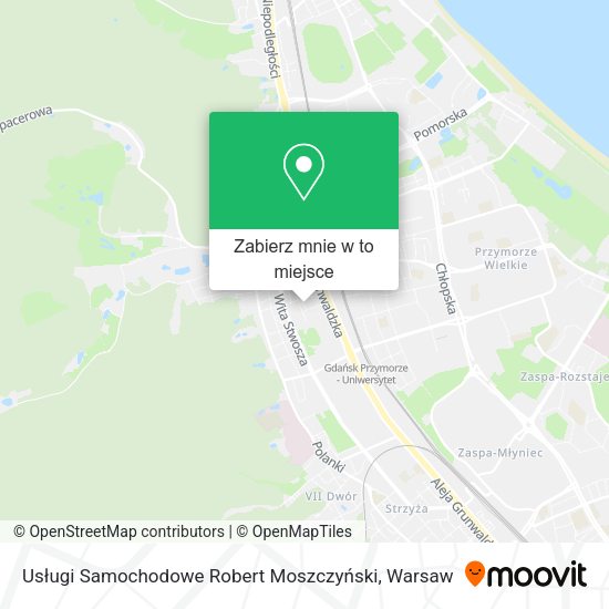 Mapa Usługi Samochodowe Robert Moszczyński