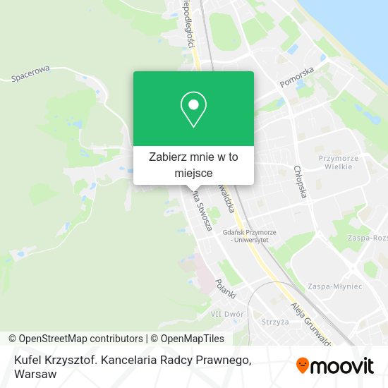 Mapa Kufel Krzysztof. Kancelaria Radcy Prawnego