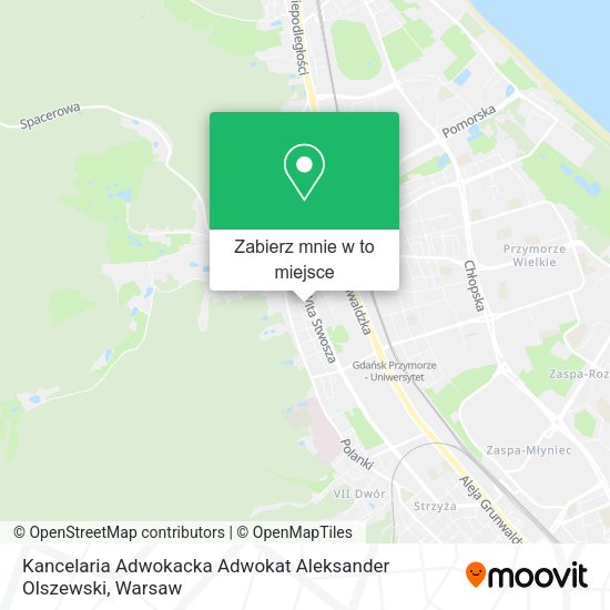 Mapa Kancelaria Adwokacka Adwokat Aleksander Olszewski