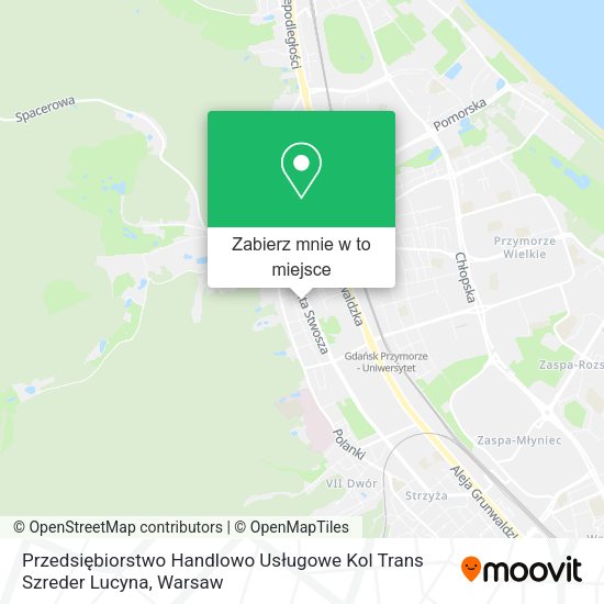 Mapa Przedsiębiorstwo Handlowo Usługowe Kol Trans Szreder Lucyna