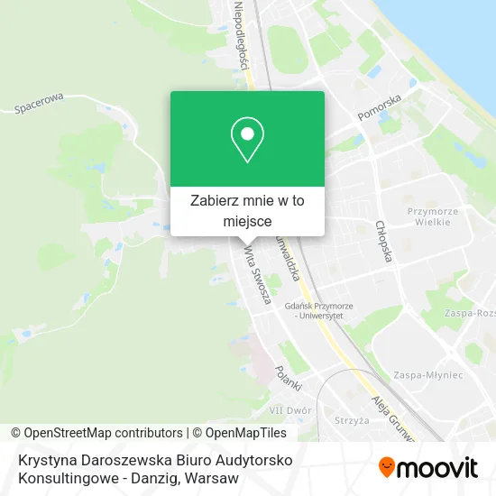 Mapa Krystyna Daroszewska Biuro Audytorsko Konsultingowe - Danzig