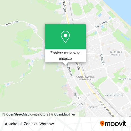 Mapa Apteka ul. Zacisze