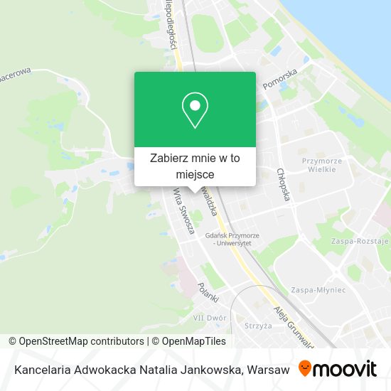 Mapa Kancelaria Adwokacka Natalia Jankowska