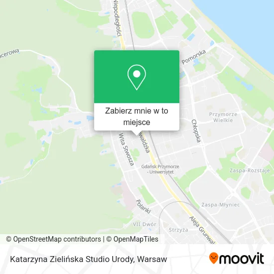 Mapa Katarzyna Zielińska Studio Urody