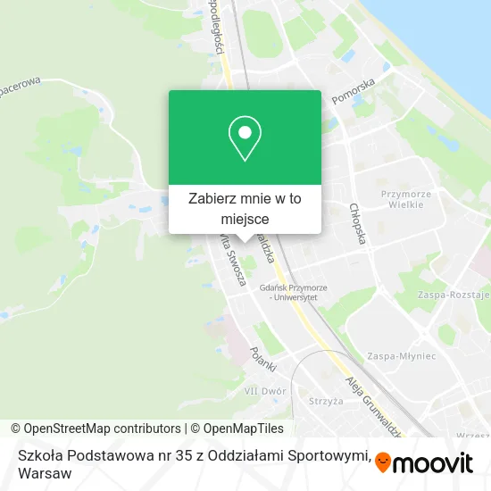 Mapa Szkoła Podstawowa nr 35 z Oddziałami Sportowymi