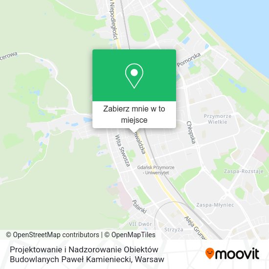 Mapa Projektowanie i Nadzorowanie Obiektów Budowlanych Paweł Kamieniecki