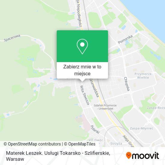 Mapa Materek Leszek. Usługi Tokarsko - Szlifierskie