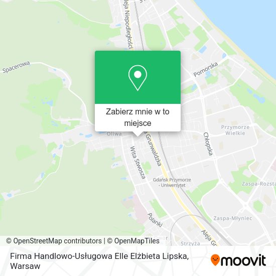 Mapa Firma Handlowo-Usługowa Elle Elżbieta Lipska