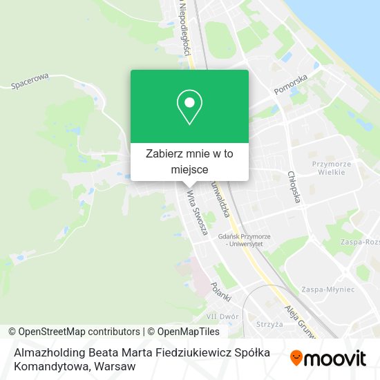 Mapa Almazholding Beata Marta Fiedziukiewicz Spółka Komandytowa