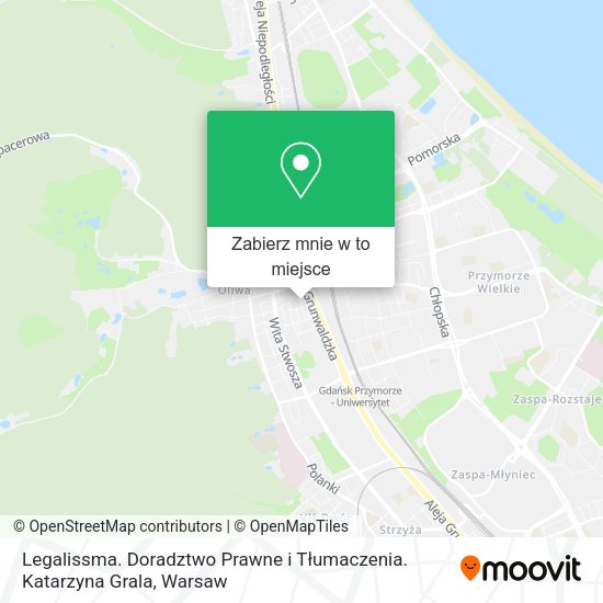 Mapa Legalissma. Doradztwo Prawne i Tłumaczenia. Katarzyna Grala