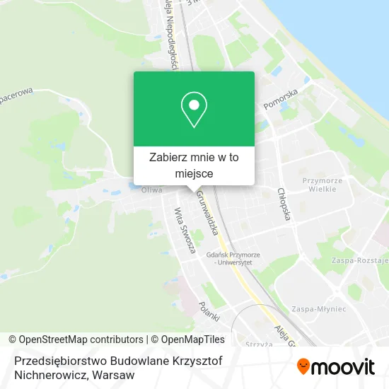 Mapa Przedsiębiorstwo Budowlane Krzysztof Nichnerowicz