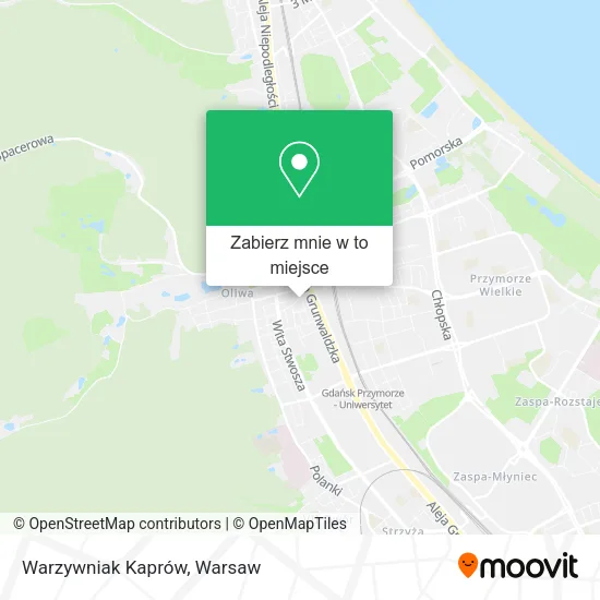 Mapa Warzywniak Kaprów